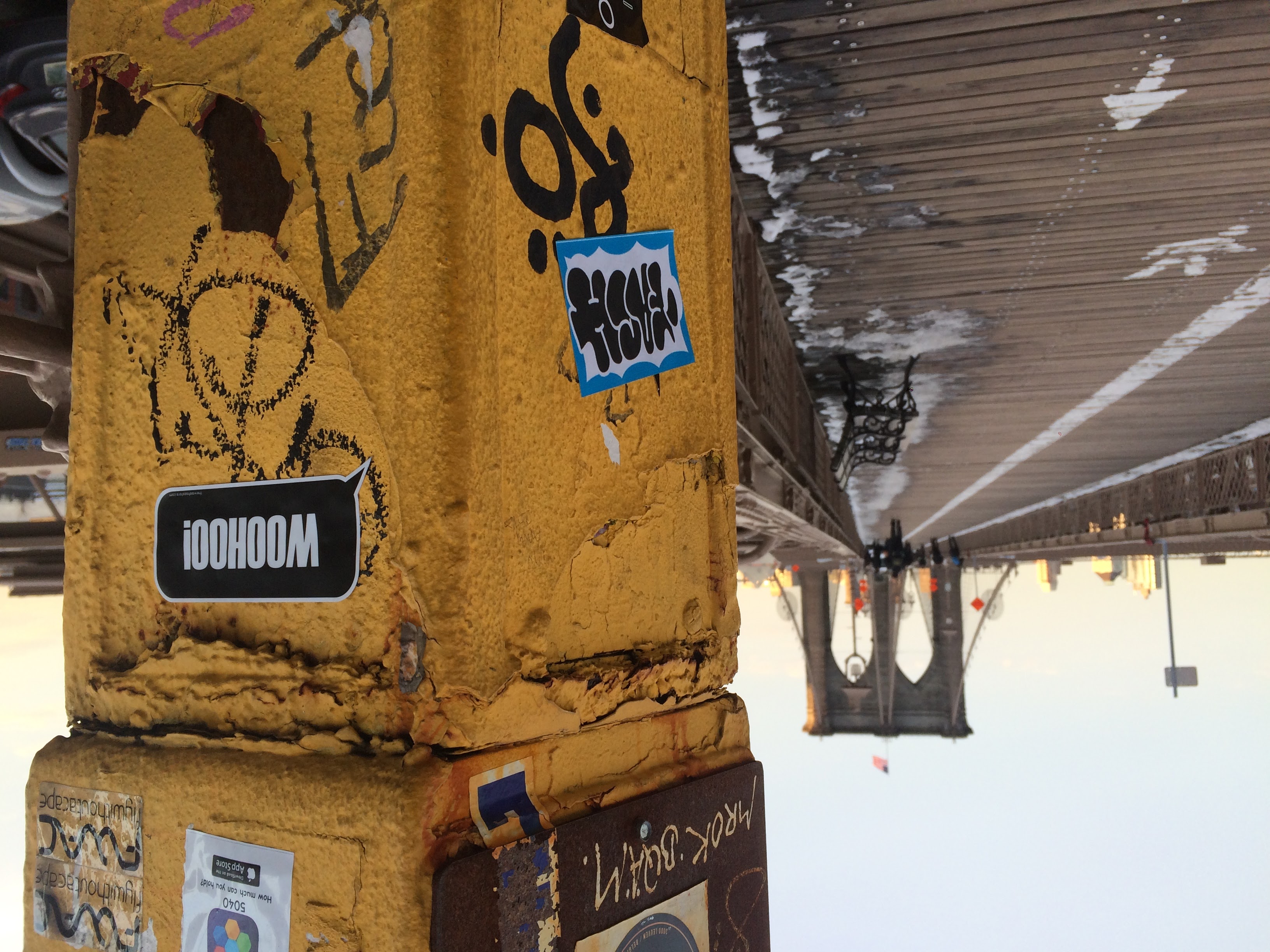 Street art pole